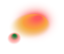 A blobby shape with a gradient fill.