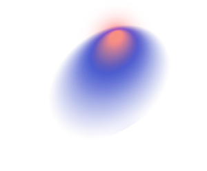 A blobby shape with a gradient fill.