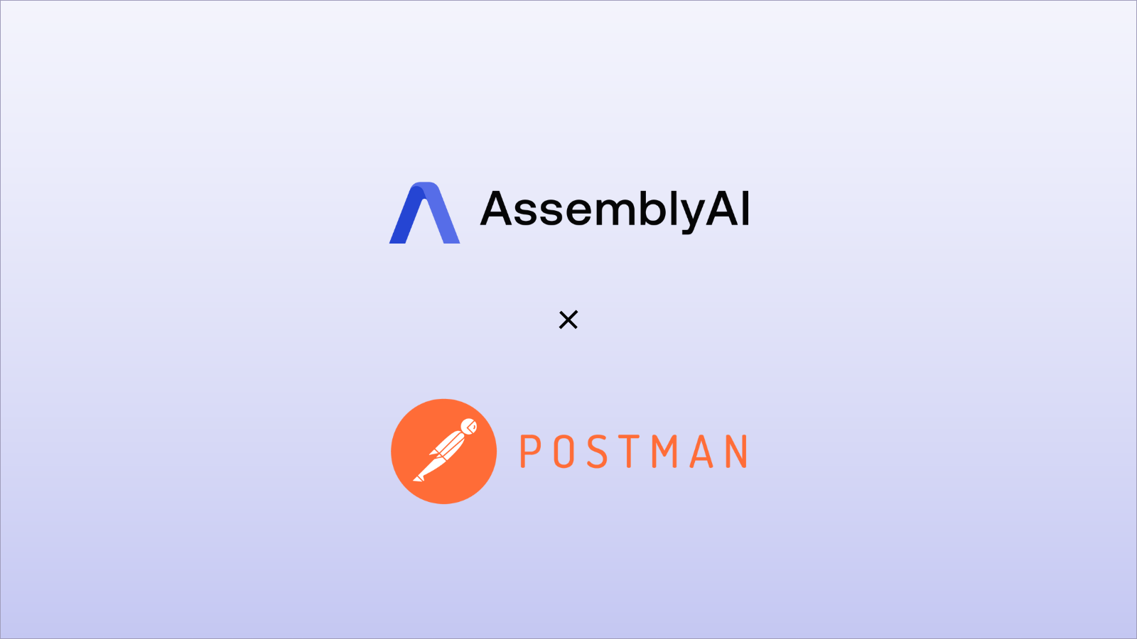 AssemblyAI and Postman logo