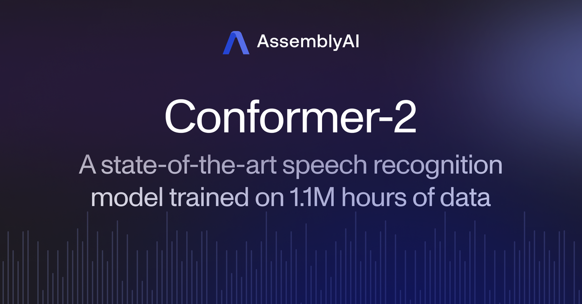 Conformer-2: a state-of-the-art speech recognition model trained ...