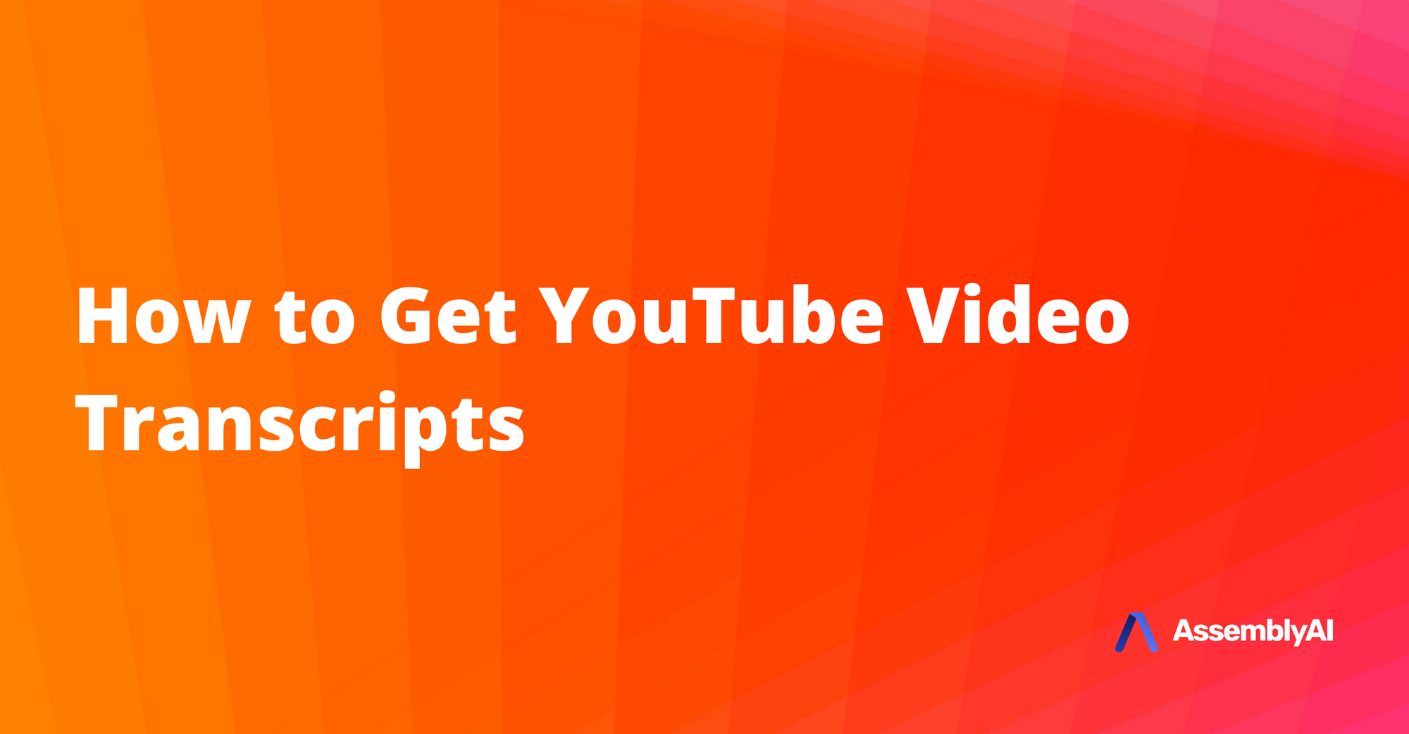 How To Get YouTube Video Transcripts